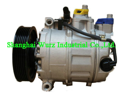 6SEU14C奥迪A6L 2.4汽车空调压缩机 A6L冷气泵 空调泵